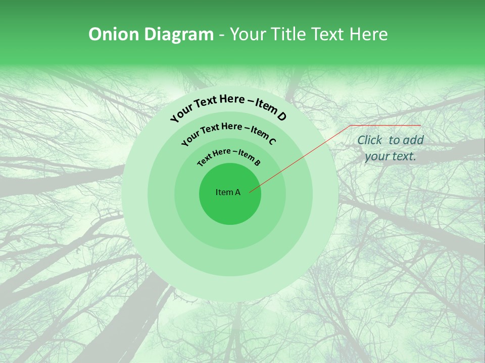 Looking Up At The Sky PowerPoint Template