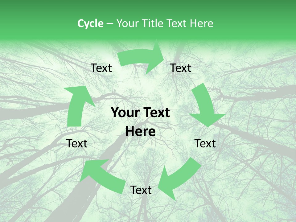 Looking Up At The Sky PowerPoint Template