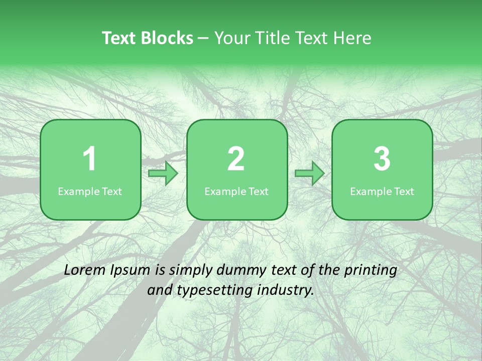 Looking Up At The Sky PowerPoint Template