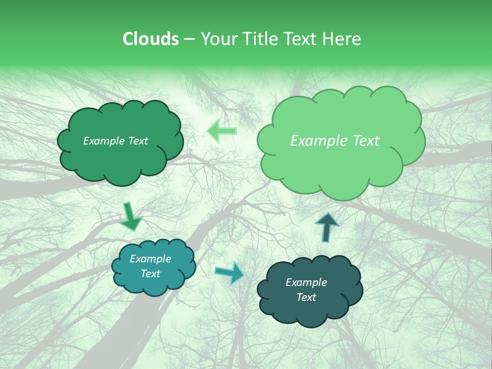 Looking Up At The Sky PowerPoint Template