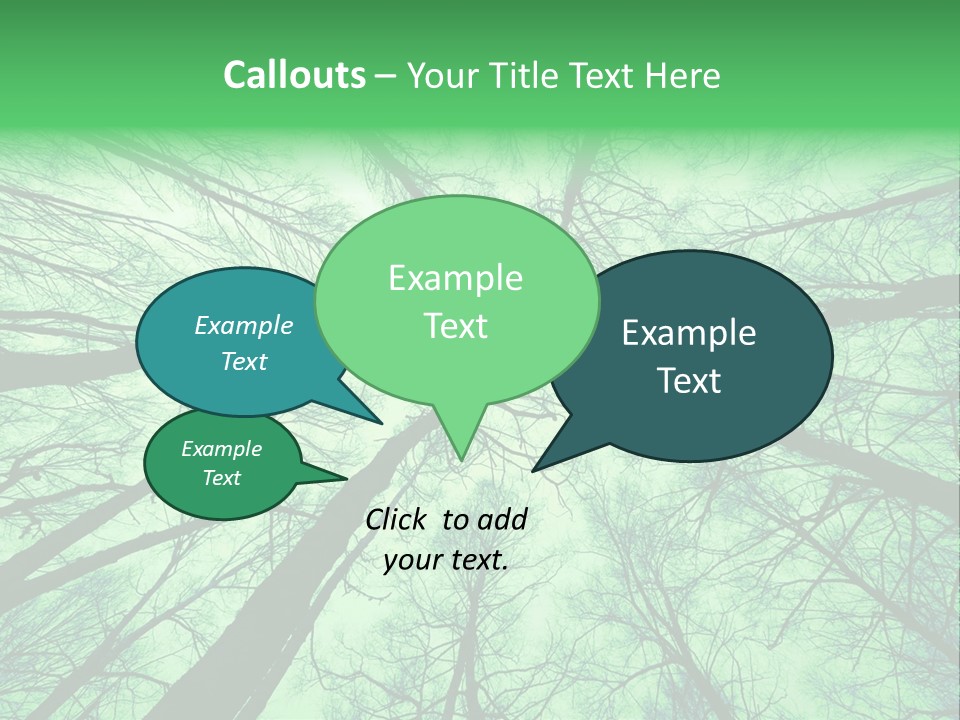 Looking Up At The Sky PowerPoint Template