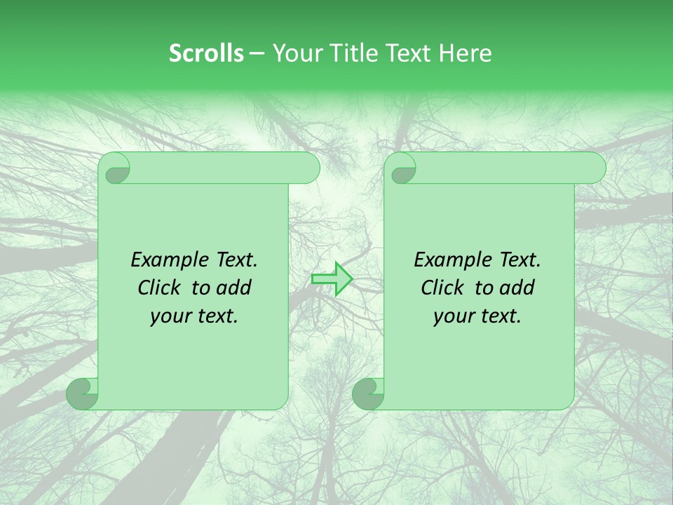 Looking Up At The Sky PowerPoint Template