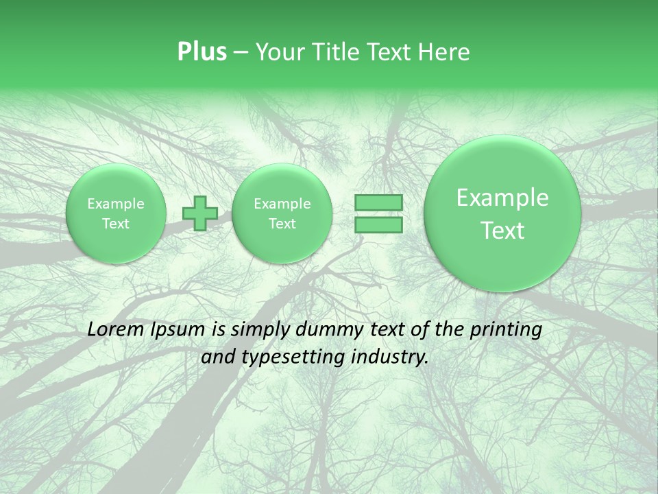 Looking Up At The Sky PowerPoint Template