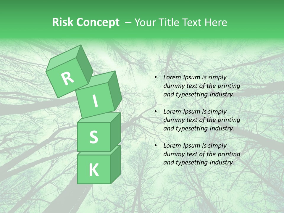 Looking Up At The Sky PowerPoint Template