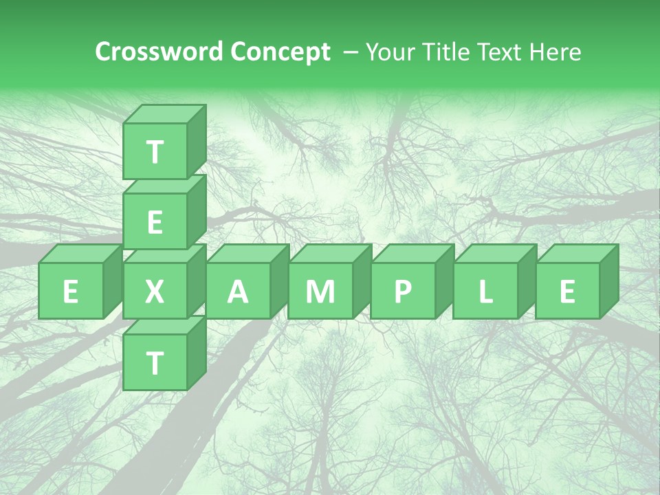 Looking Up At The Sky PowerPoint Template