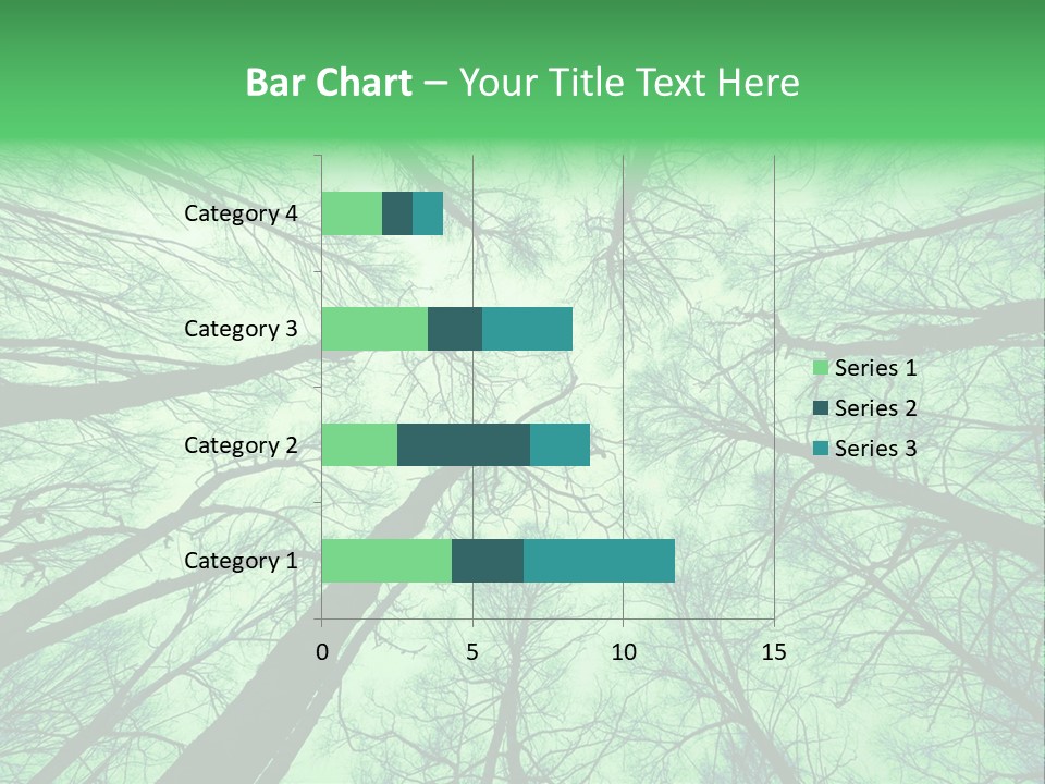 Looking Up At The Sky PowerPoint Template