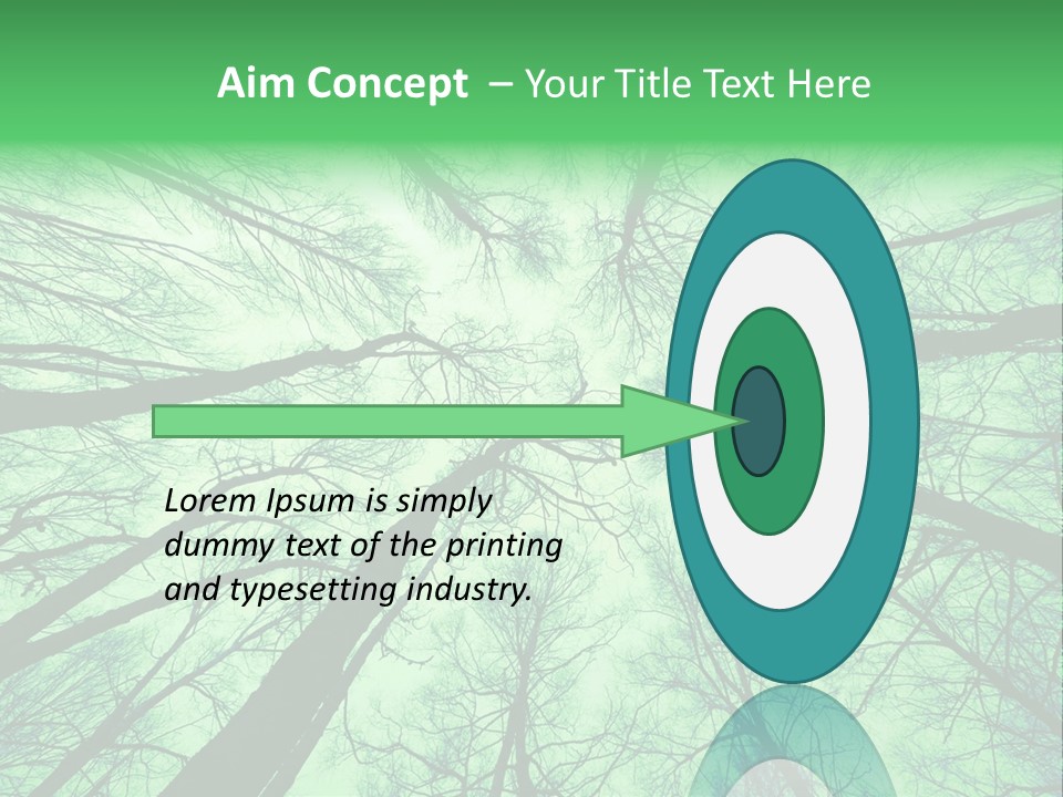 Looking Up At The Sky PowerPoint Template