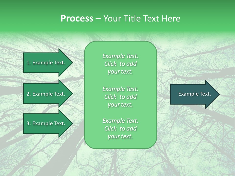 Looking Up At The Sky PowerPoint Template