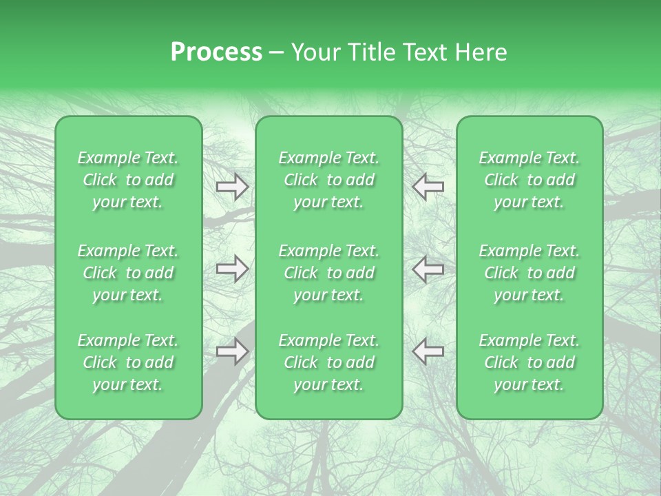 Looking Up At The Sky PowerPoint Template