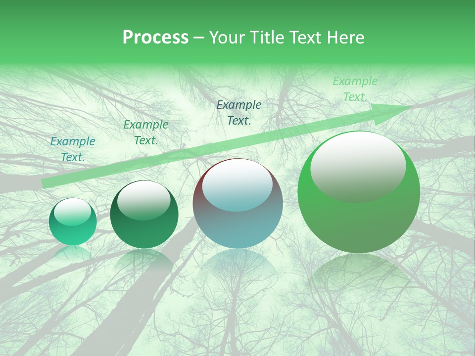 Looking Up At The Sky PowerPoint Template