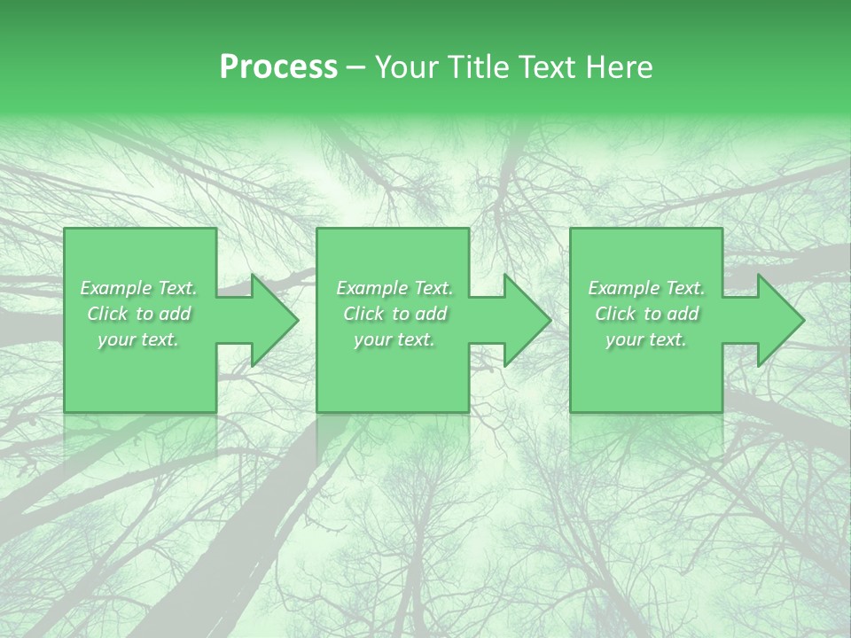 Looking Up At The Sky PowerPoint Template