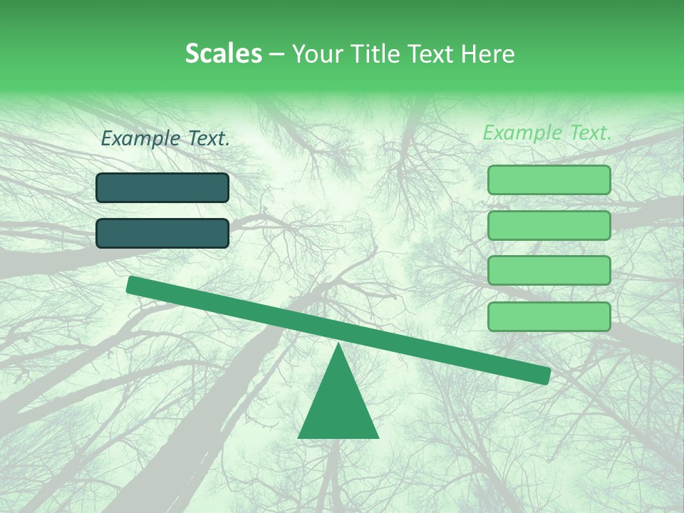 Looking Up At The Sky PowerPoint Template