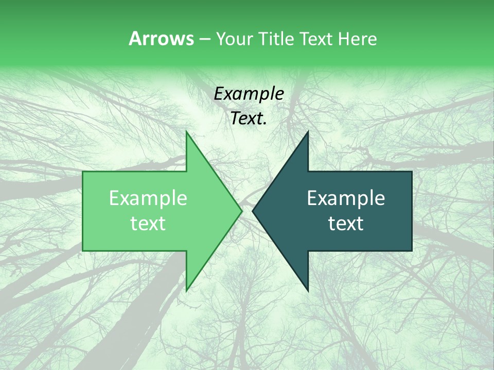 Looking Up At The Sky PowerPoint Template