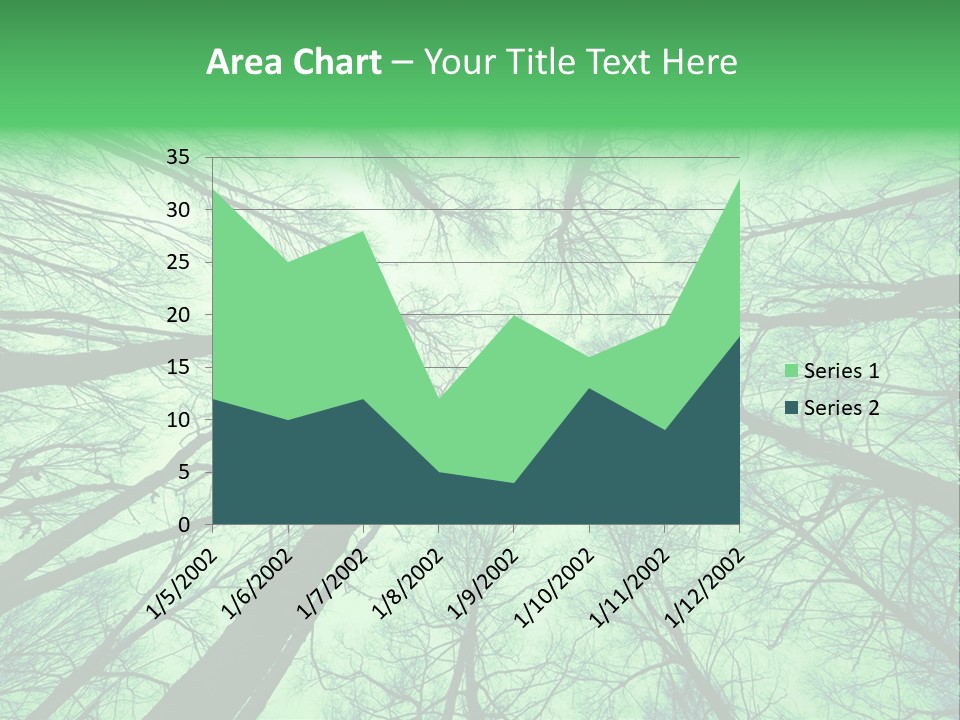 Looking Up At The Sky PowerPoint Template
