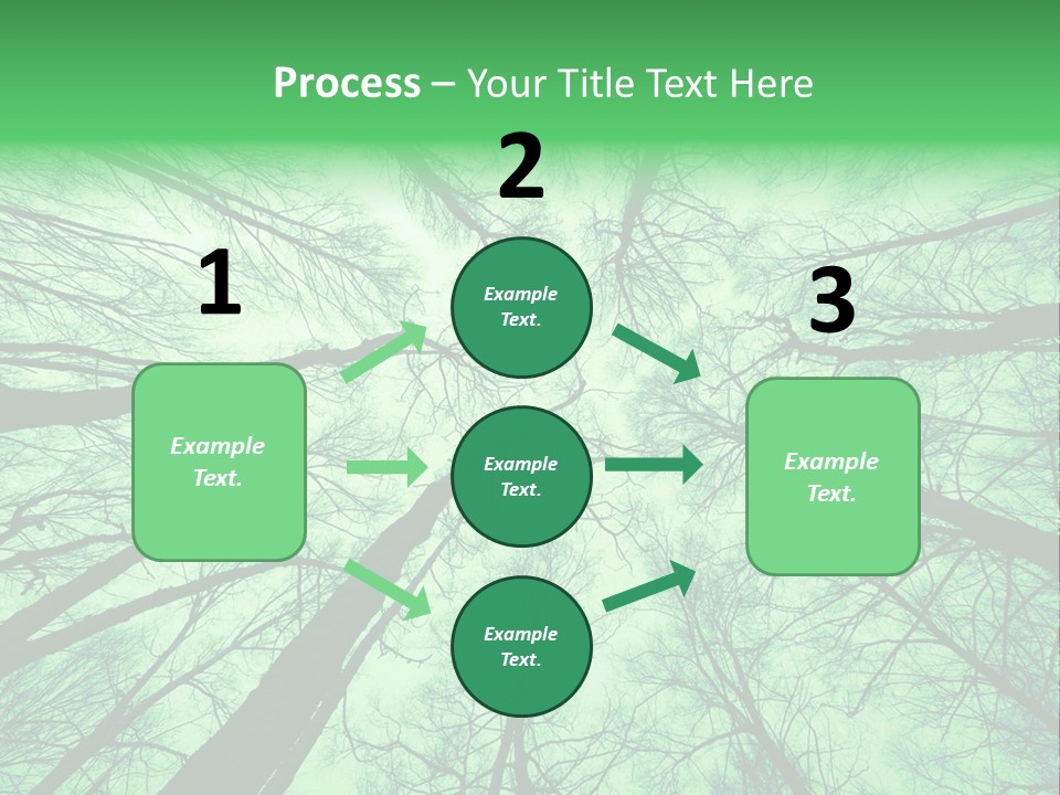 Looking Up At The Sky PowerPoint Template