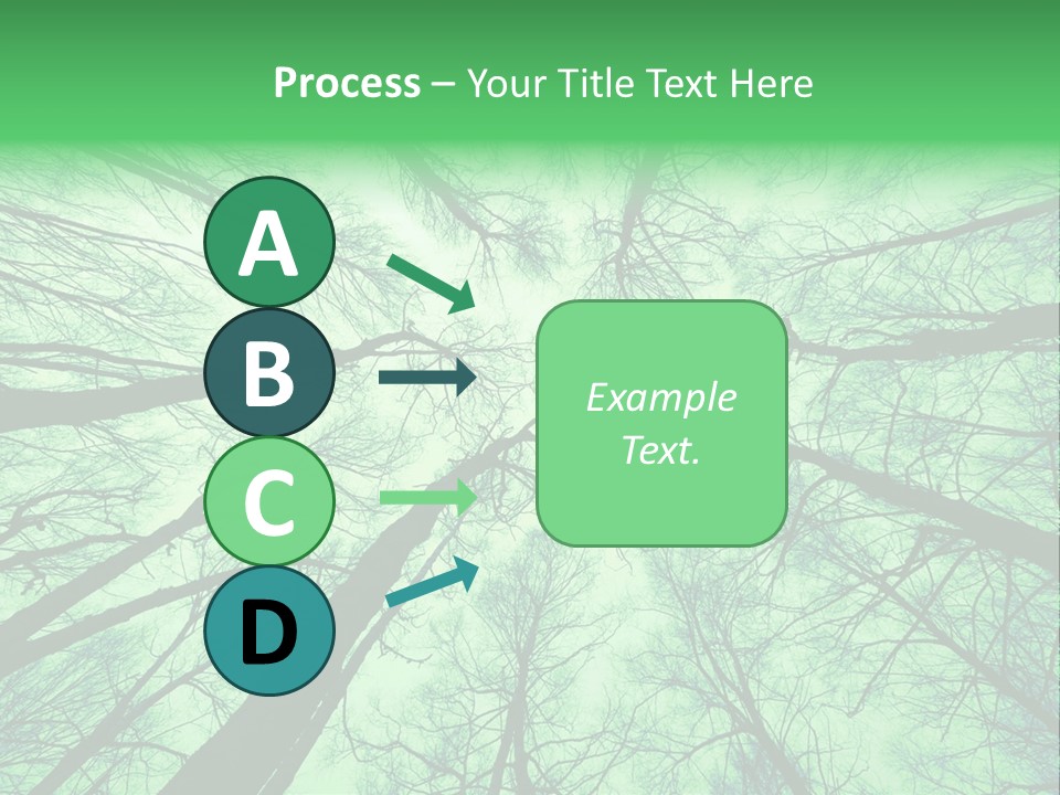 Looking Up At The Sky PowerPoint Template