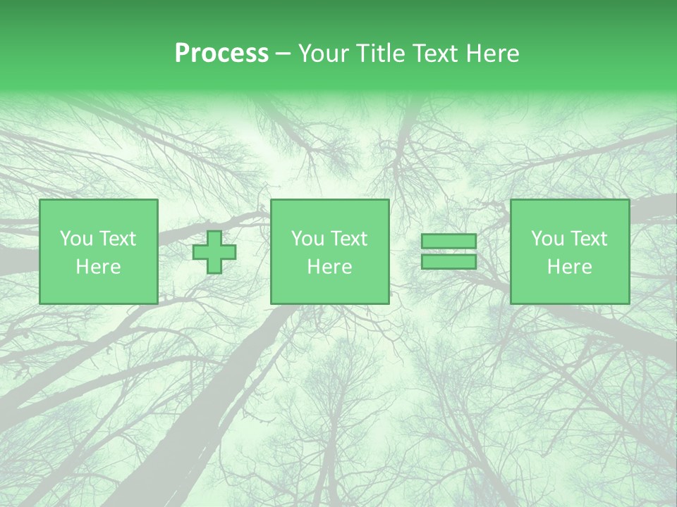 Looking Up At The Sky PowerPoint Template