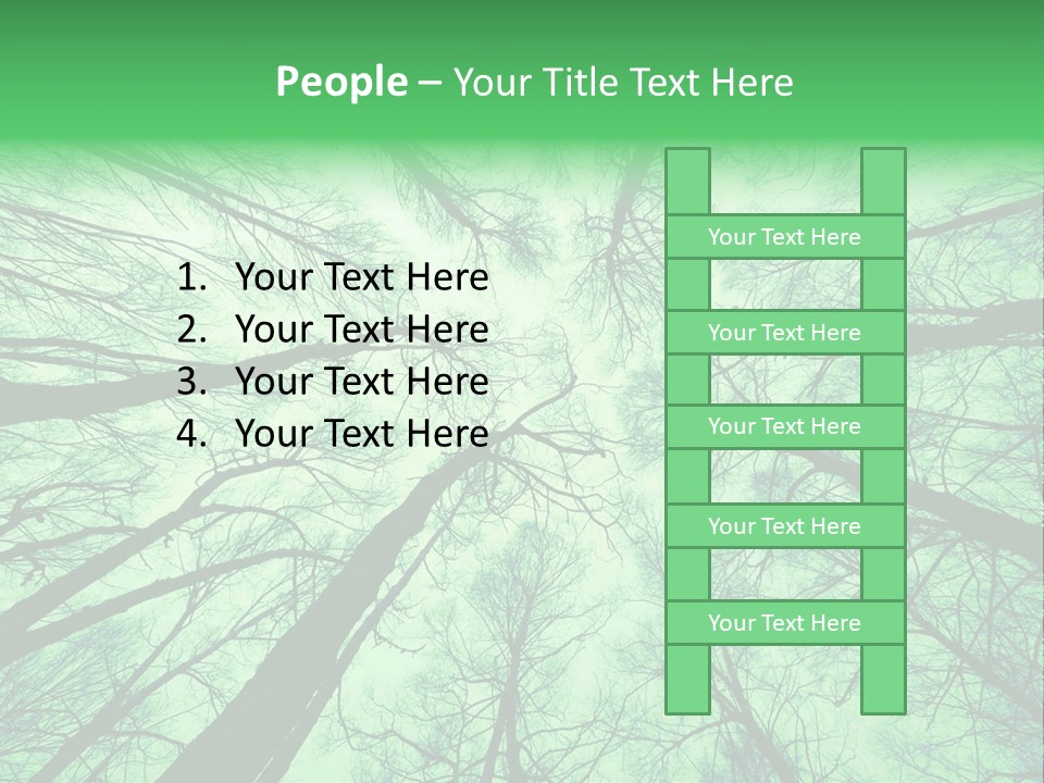 Looking Up At The Sky PowerPoint Template