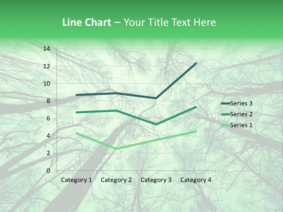 Looking Up At The Sky PowerPoint Template