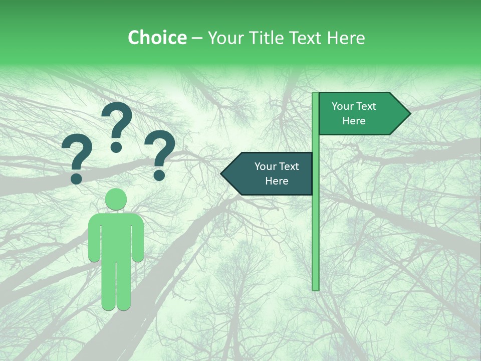 Looking Up At The Sky PowerPoint Template