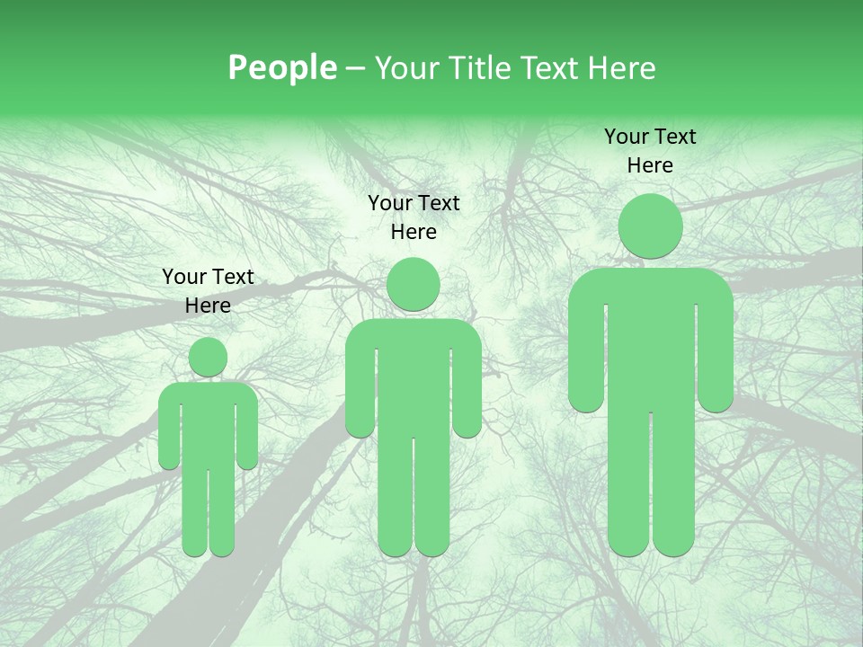 Looking Up At The Sky PowerPoint Template