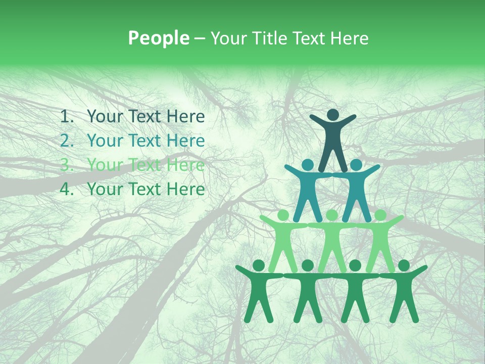 Looking Up At The Sky PowerPoint Template