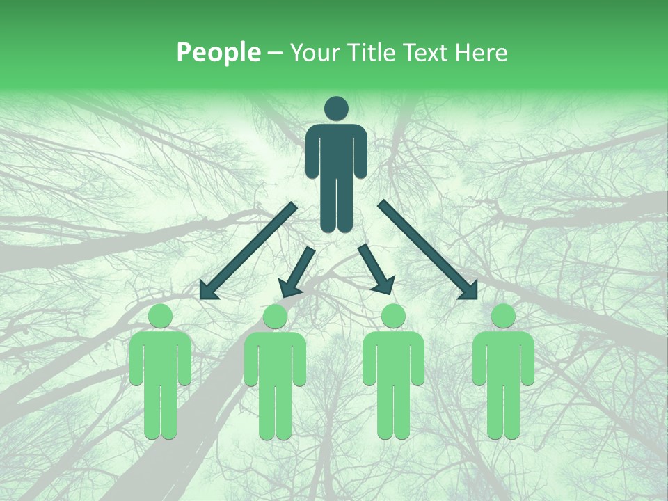 Looking Up At The Sky PowerPoint Template