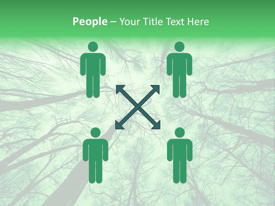 Looking Up At The Sky PowerPoint Template