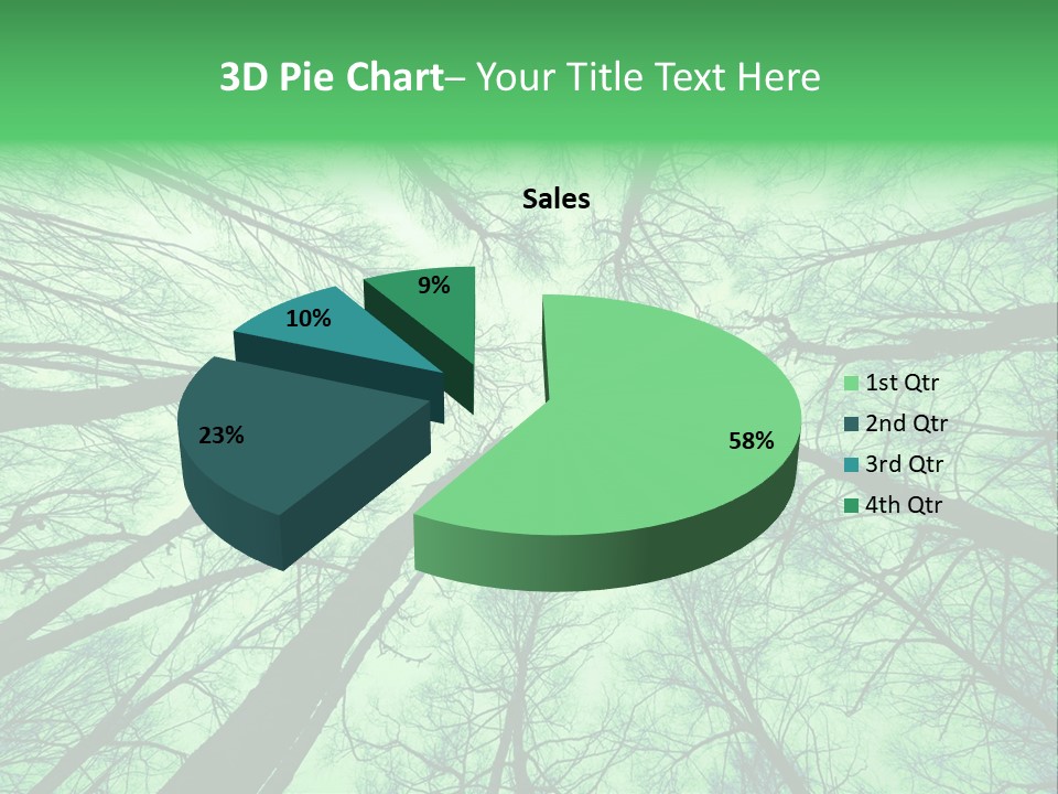 Looking Up At The Sky PowerPoint Template