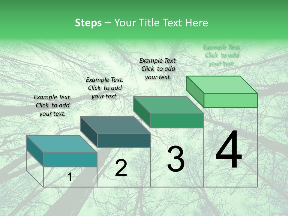 Looking Up At The Sky PowerPoint Template