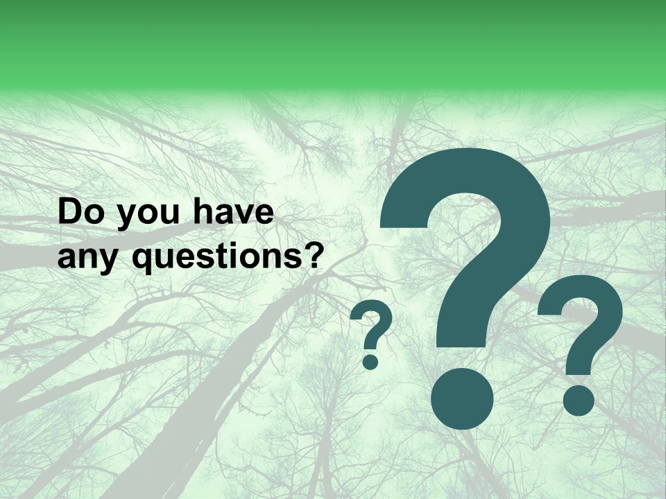 Looking Up At The Sky PowerPoint Template