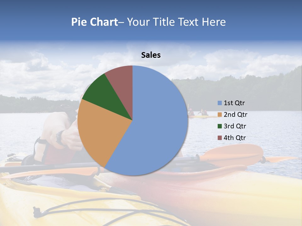 Father And Son Enjoying Kayaking PowerPoint Template