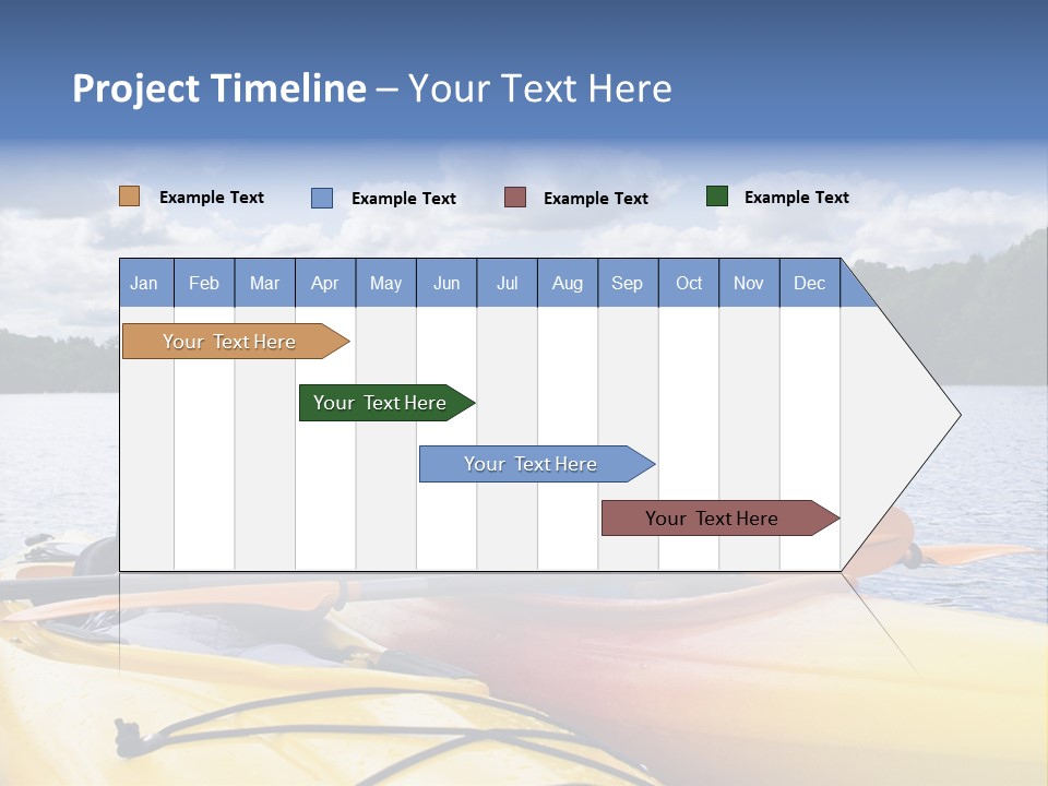 Father And Son Enjoying Kayaking PowerPoint Template