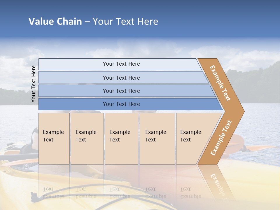 Father And Son Enjoying Kayaking PowerPoint Template