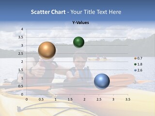Father And Son Enjoying Kayaking PowerPoint Template