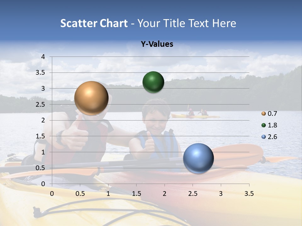 Father And Son Enjoying Kayaking PowerPoint Template
