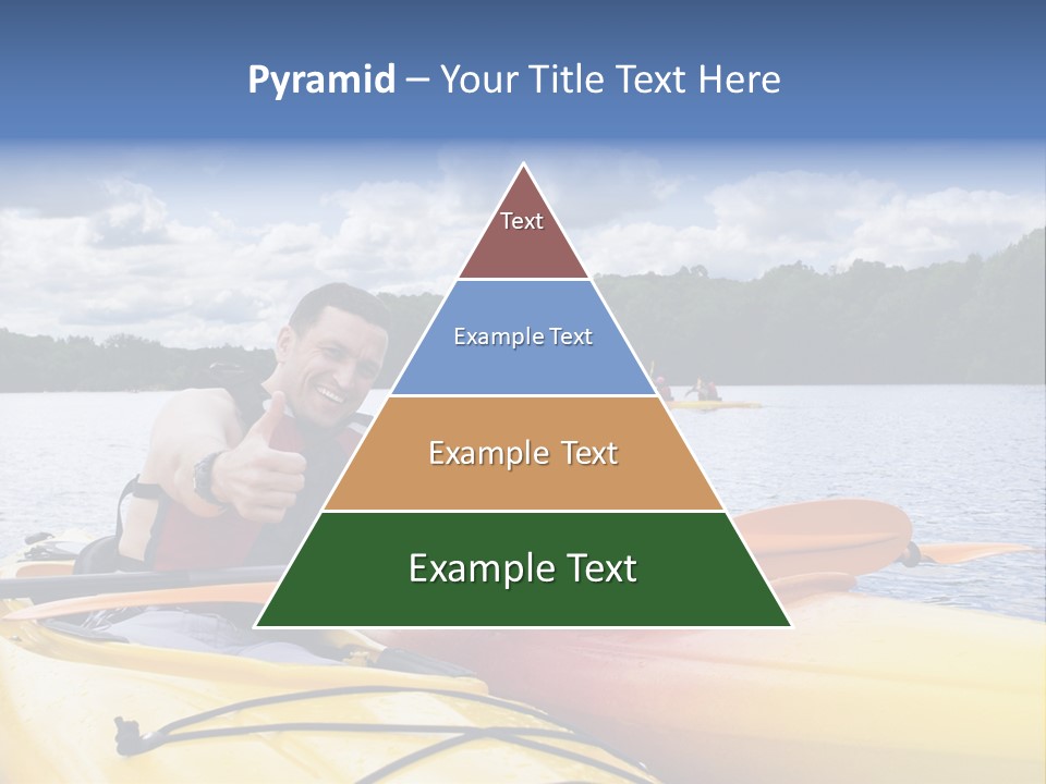 Father And Son Enjoying Kayaking PowerPoint Template