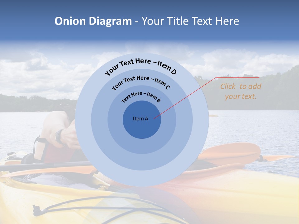 Father And Son Enjoying Kayaking PowerPoint Template