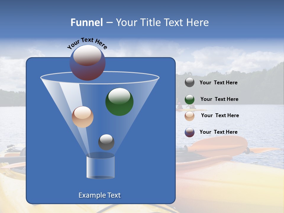 Father And Son Enjoying Kayaking PowerPoint Template
