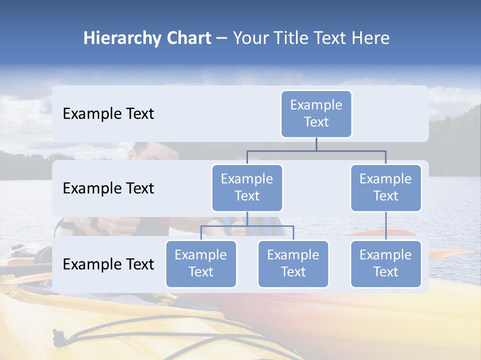 Father And Son Enjoying Kayaking PowerPoint Template
