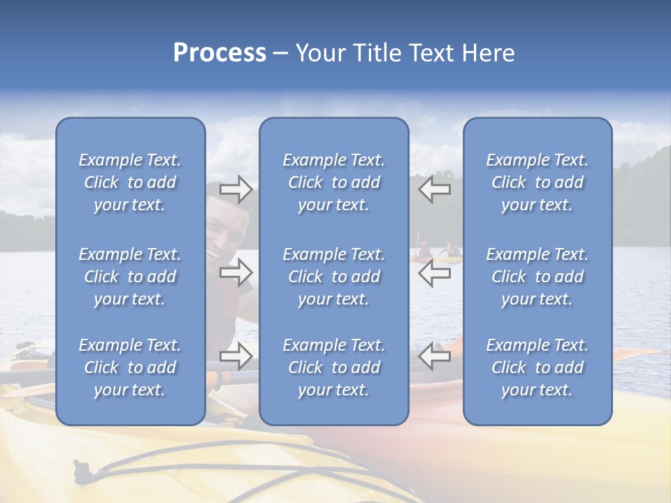 Father And Son Enjoying Kayaking PowerPoint Template