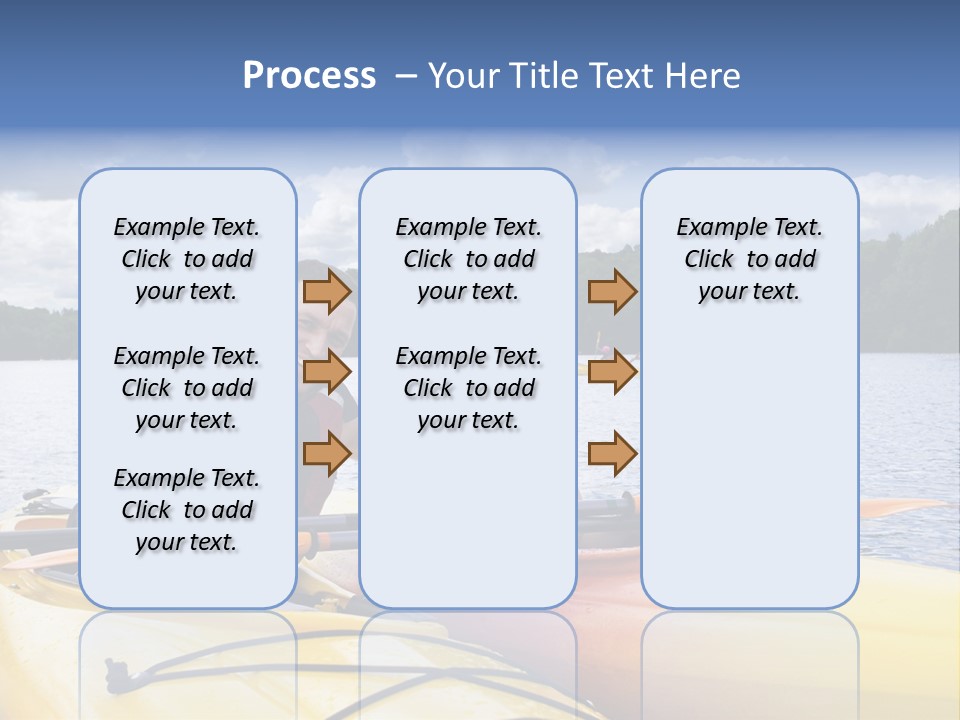 Father And Son Enjoying Kayaking PowerPoint Template
