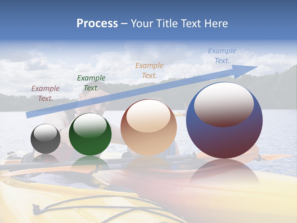 Father And Son Enjoying Kayaking PowerPoint Template