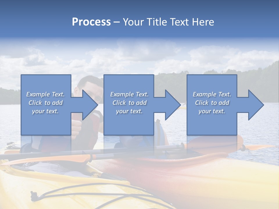 Father And Son Enjoying Kayaking PowerPoint Template