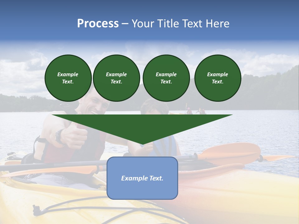 Father And Son Enjoying Kayaking PowerPoint Template