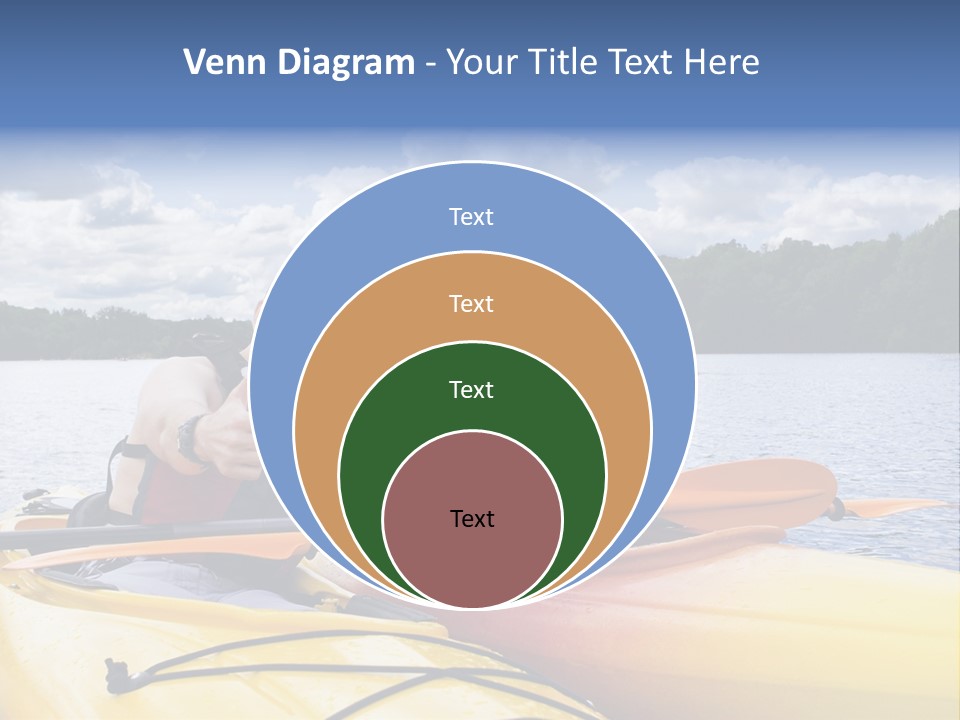 Father And Son Enjoying Kayaking PowerPoint Template