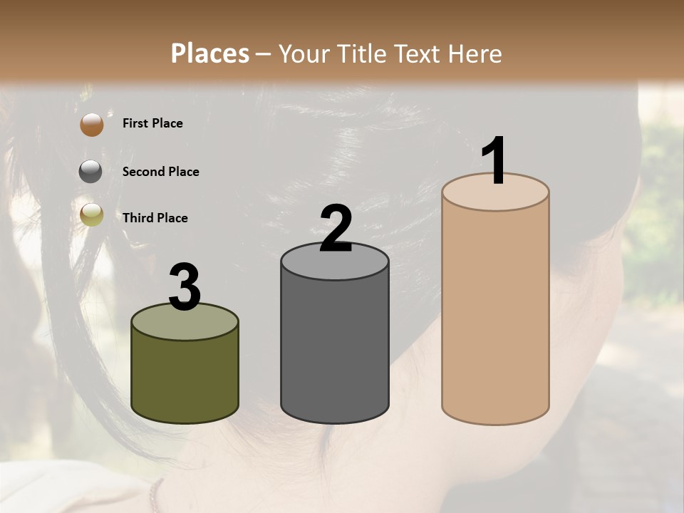 Wedding Female Hair Styling PowerPoint Template