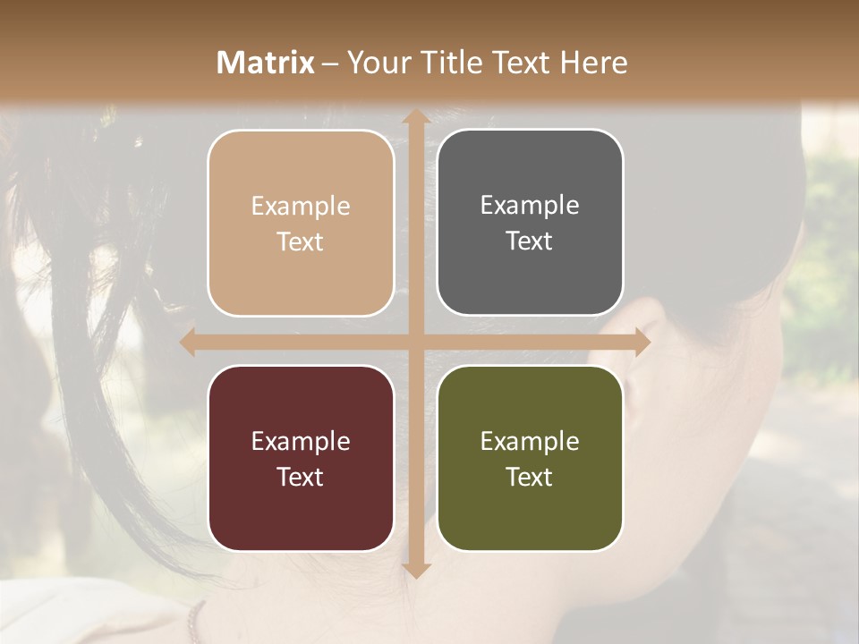 Wedding Female Hair Styling PowerPoint Template