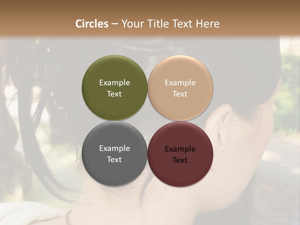 Wedding Female Hair Styling PowerPoint Template