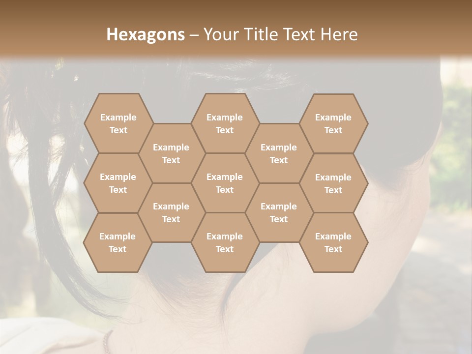 Wedding Female Hair Styling PowerPoint Template